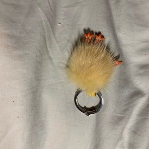 Chick keychain